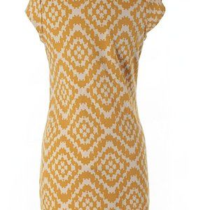 Maternal America Yellow Print Maternity Dress